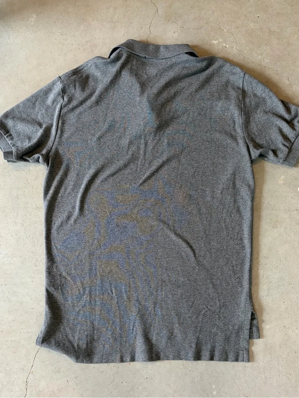 Polo Ralph Lauren Heather Gray Soft Interlock Polo Shirt - Small